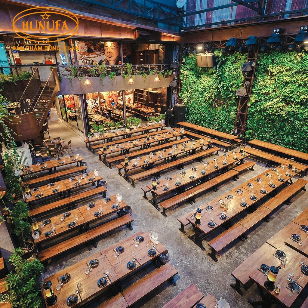 trang trí quán nhậu sân vườn