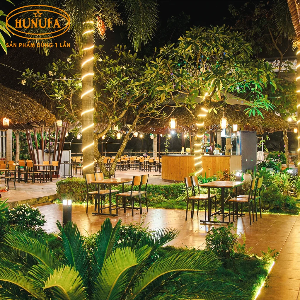 trang trí quán nhậu sân vườn