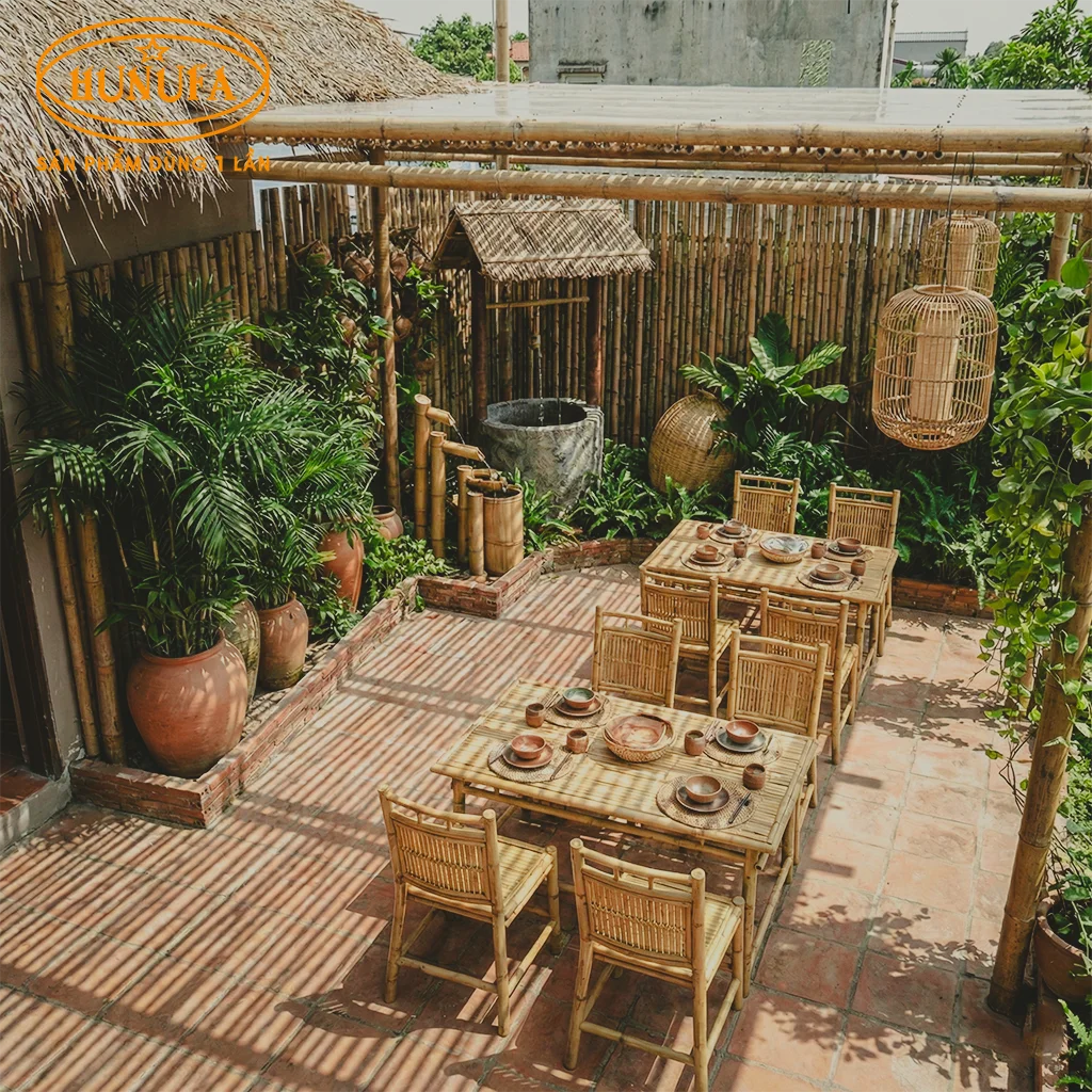 trang trí quán nhậu sân vườn