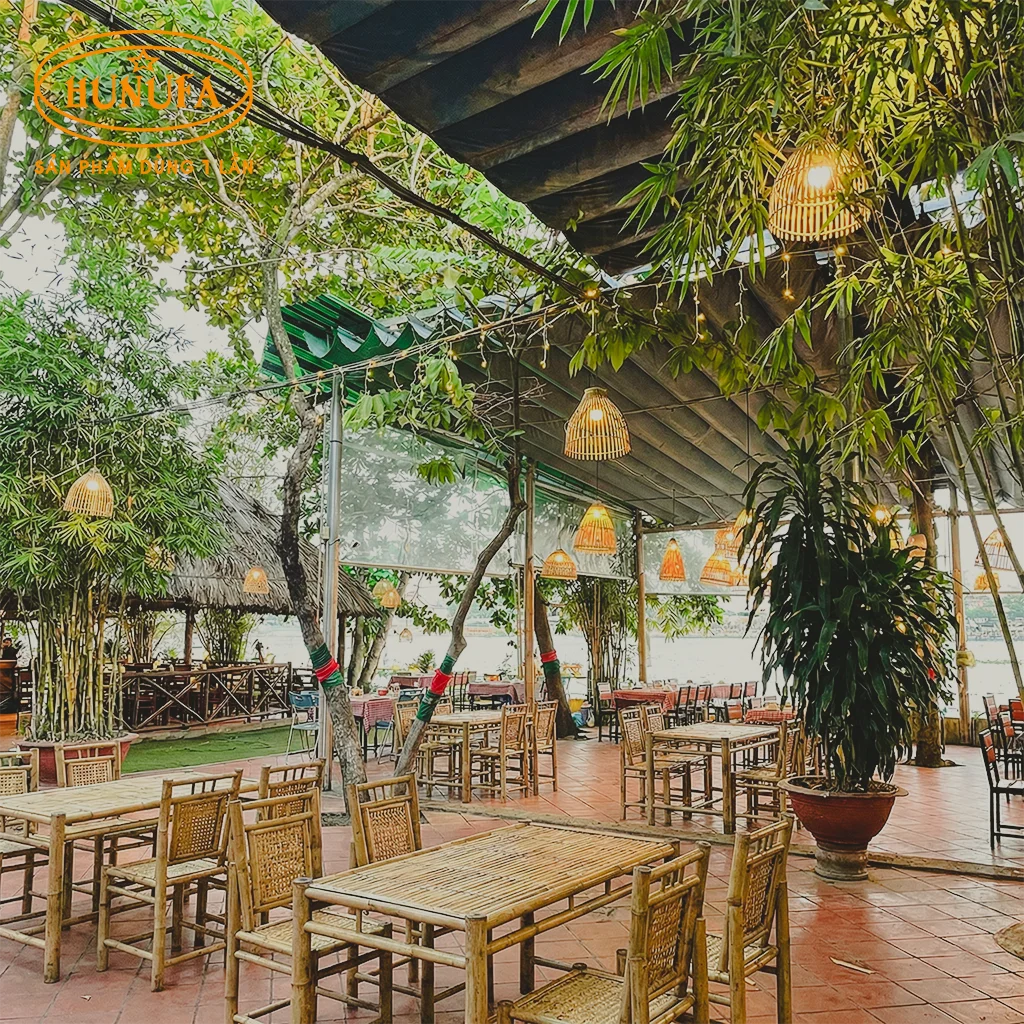 trang trí quán nhậu sân vườn