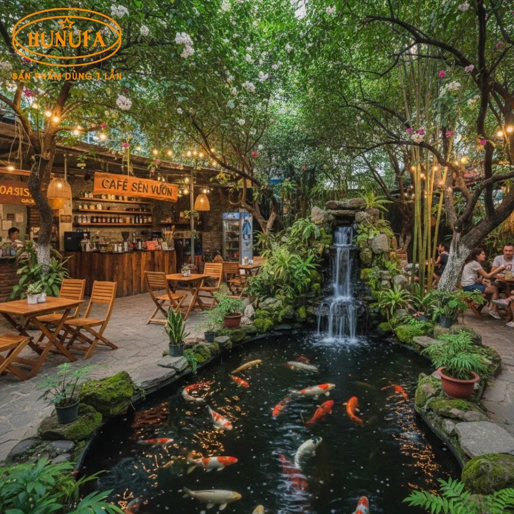 10+ Ý Tưởng Trang Trí Quán Cà Phê Sân Vườn Thu Hút Khách Ngay Từ Cái Nhìn Đầu Tiên