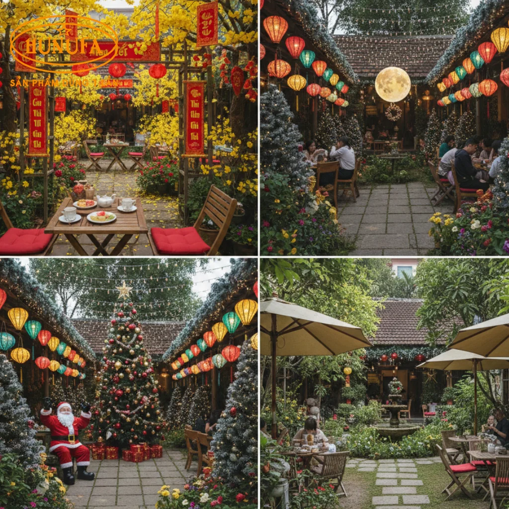 10+ Ý Tưởng Trang Trí Quán Cà Phê Sân Vườn Thu Hút Khách Ngay Từ Cái Nhìn Đầu Tiên