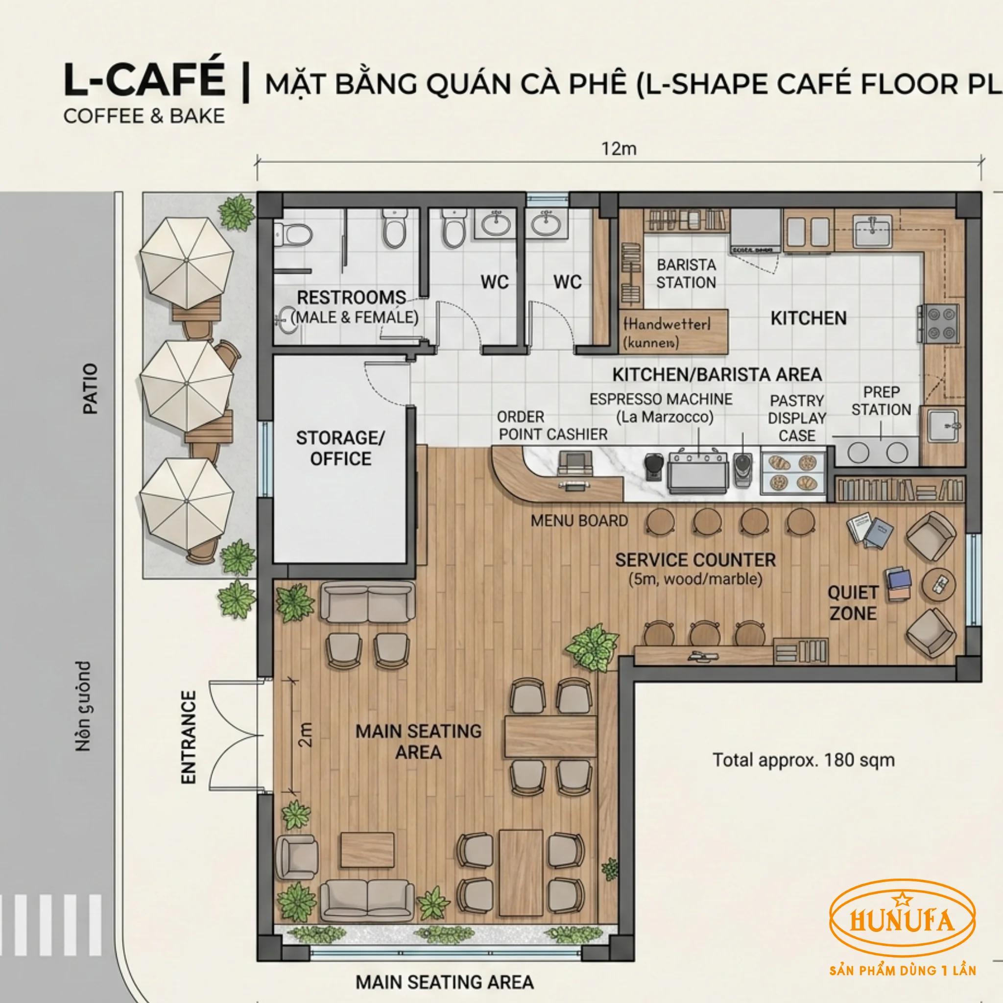 20+ Ý tưởng bố trí mặt bằng quán cafe khoa học tối ưu không gian và thu hút khách