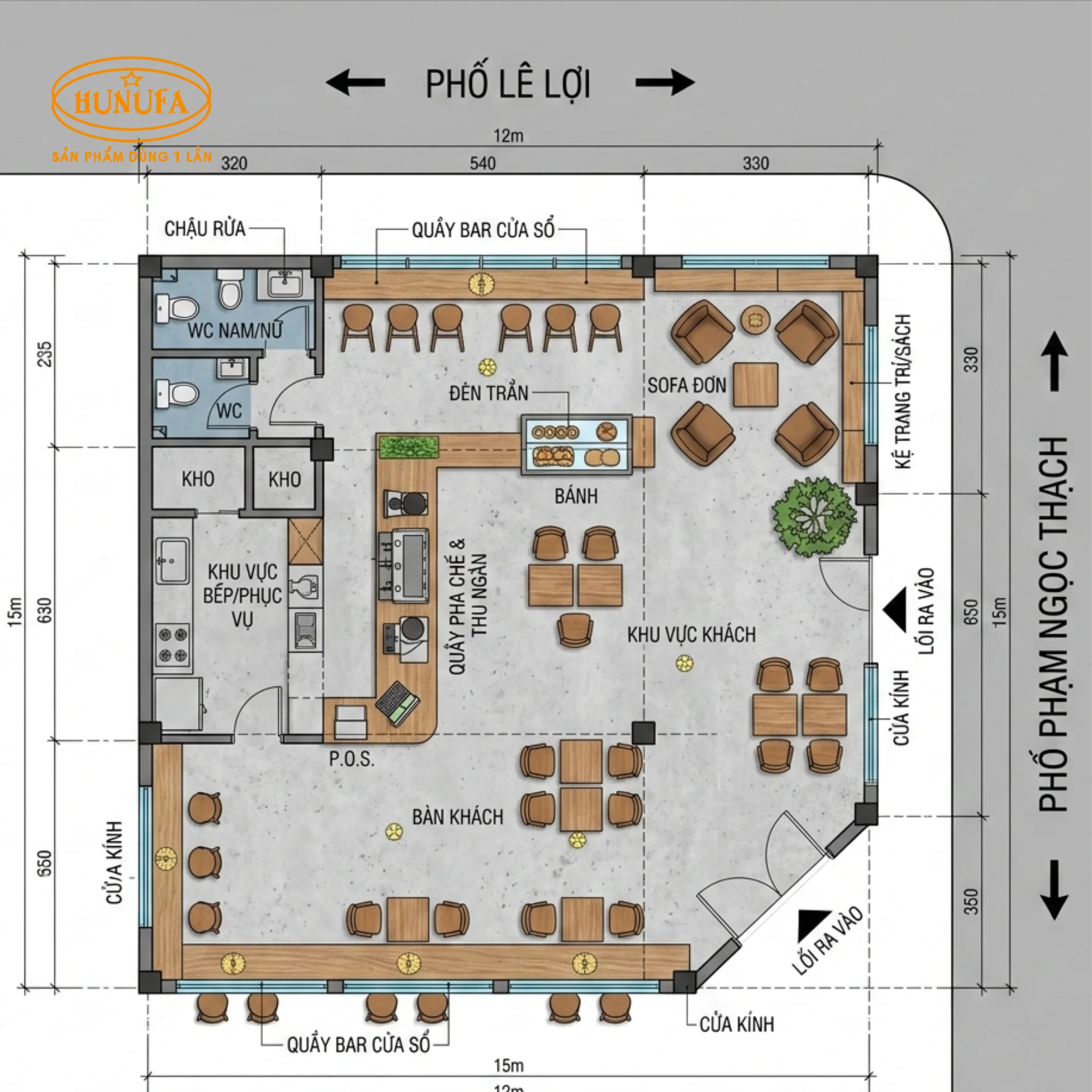 20+ Ý tưởng bố trí mặt bằng quán cafe khoa học tối ưu không gian và thu hút khách