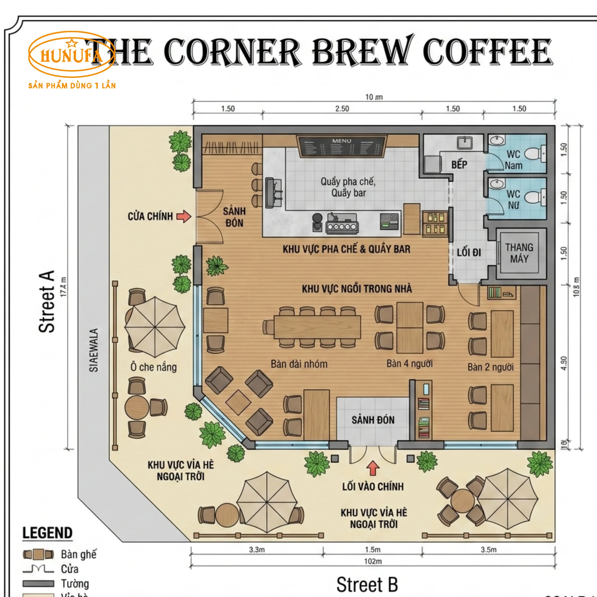 20+ Ý tưởng bố trí mặt bằng quán cafe khoa học tối ưu không gian và thu hút khách