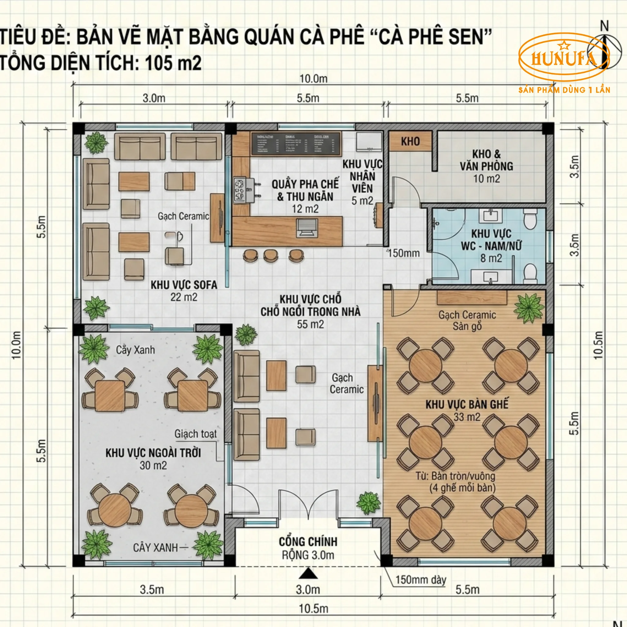 20+ Ý tưởng bố trí mặt bằng quán cafe khoa học tối ưu không gian và thu hút khách