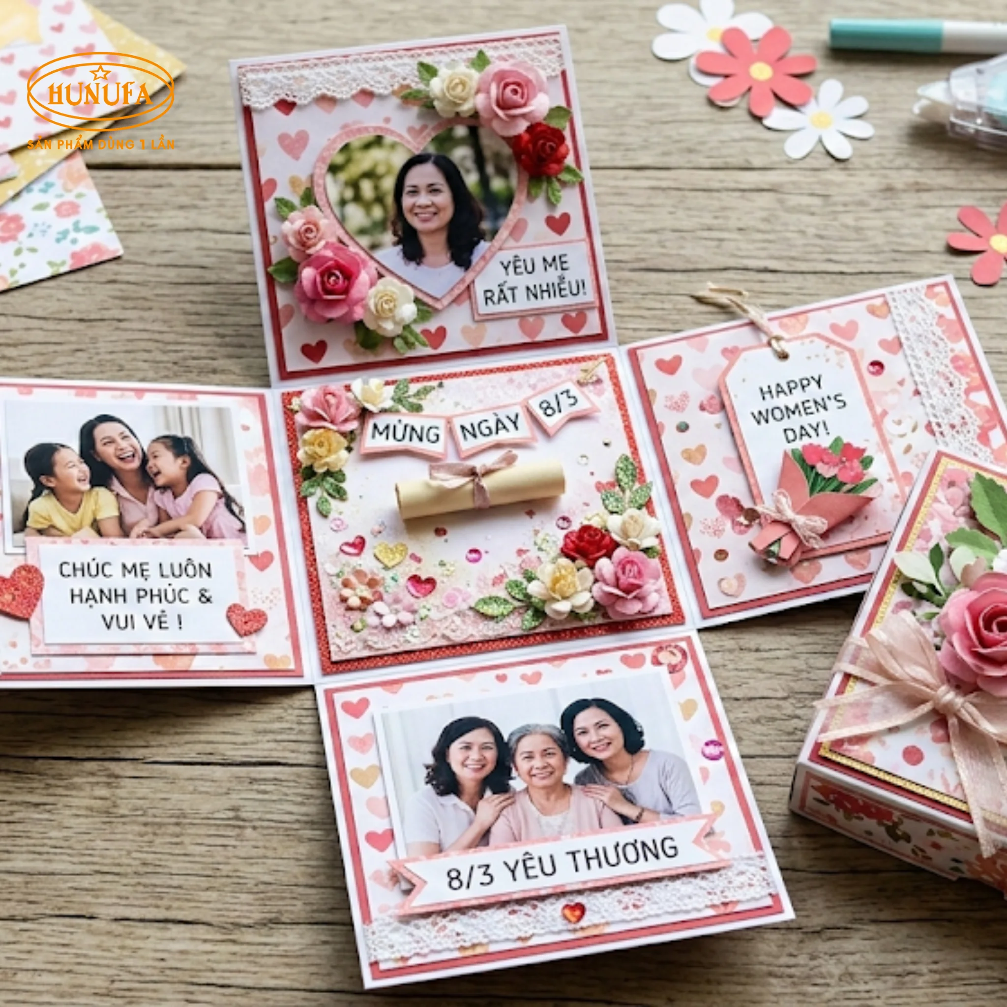 10 cách làm quà tặng mẹ bằng giấy ngày 8/3 sáng tạo và độc đáo