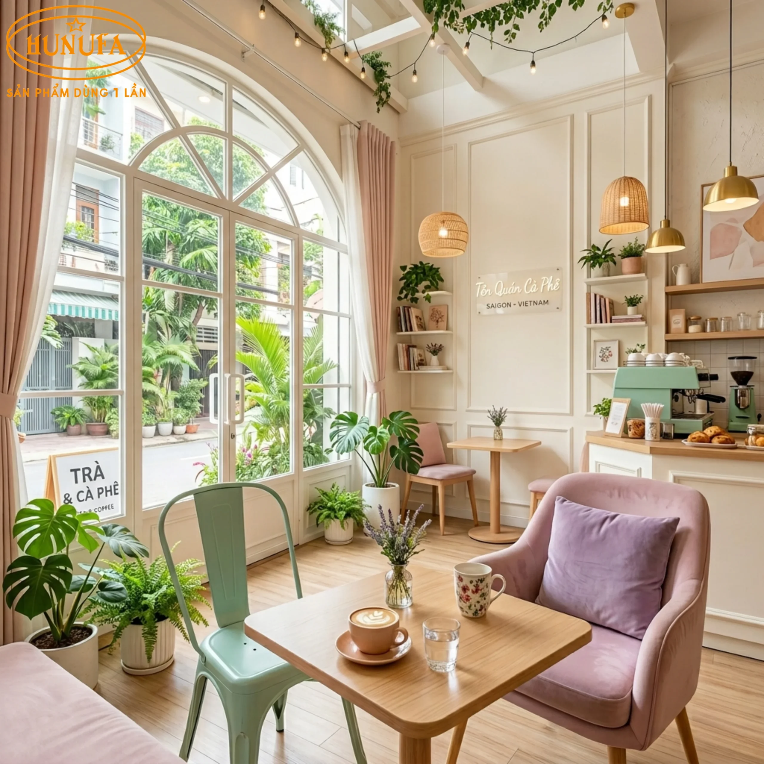 Cách phối màu cho quán cafe đẹp, bắt trend tăng doanh thu