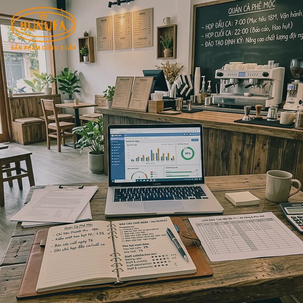 cách quản lý nhân viên quán cafe