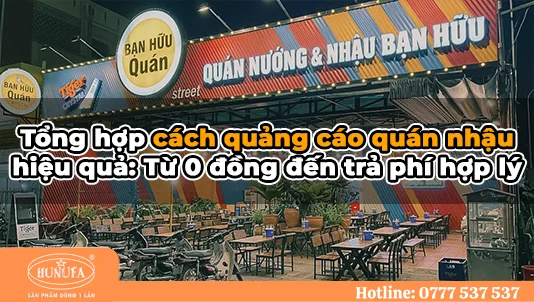 cách quảng cáo quán nhậu