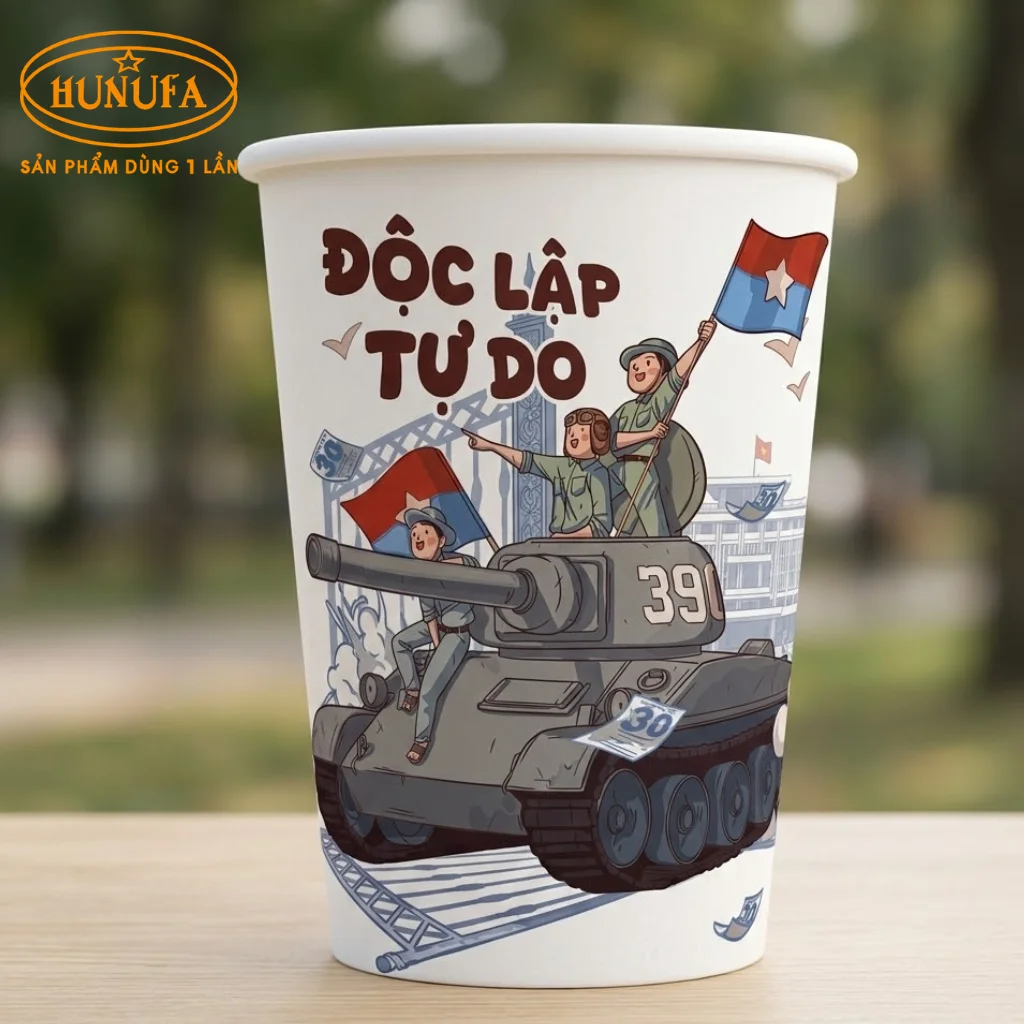 Tổng hợp các mẫu ly giấy 30/4 được ưa chuộng nhất 2026