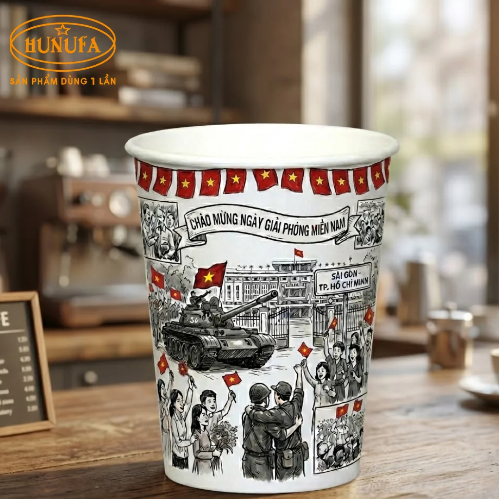Tổng hợp các mẫu ly giấy 30/4 được ưa chuộng nhất 2026