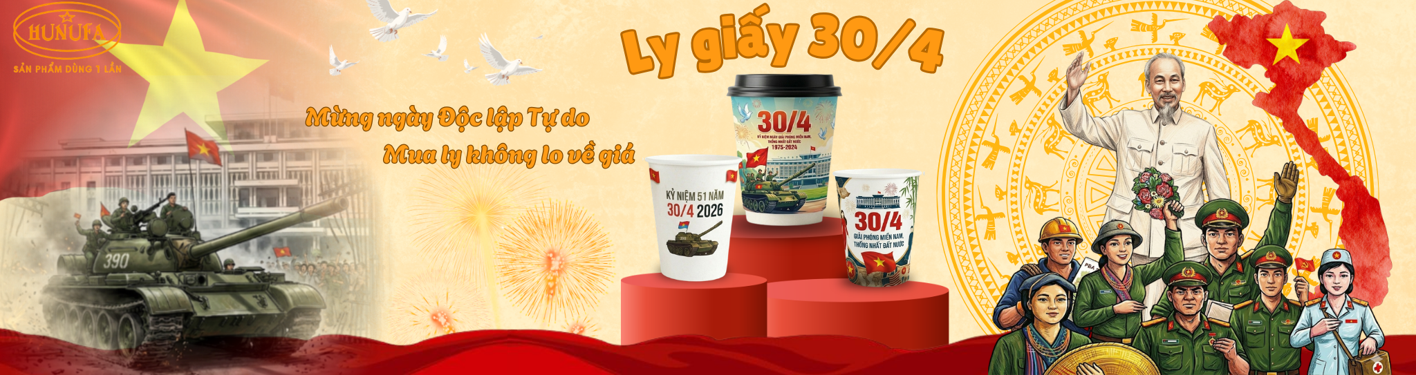 ly giấy 30/4