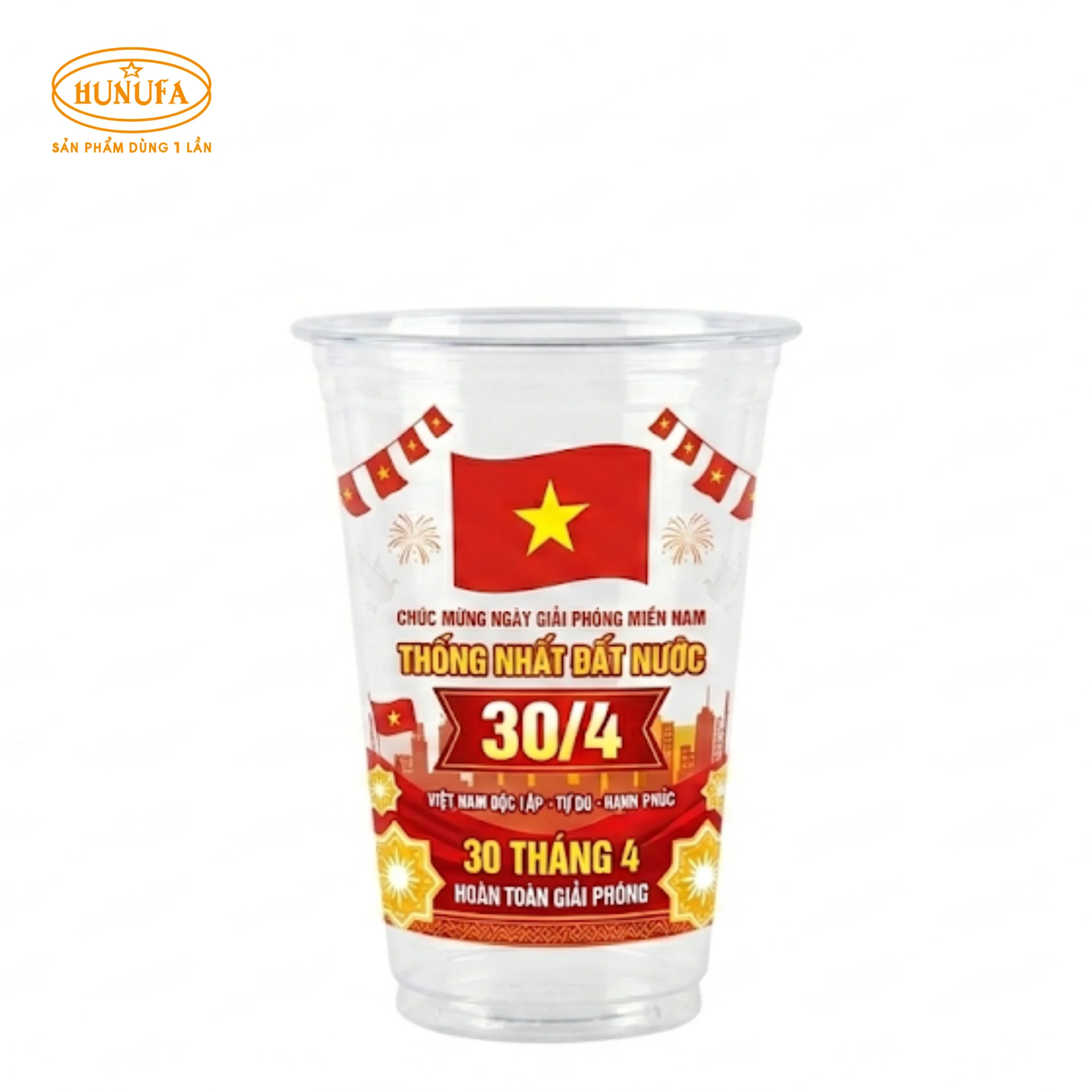 Ly nhựa 30/4 thiết kế ấn tượng, khuấy động không khí đại lễ