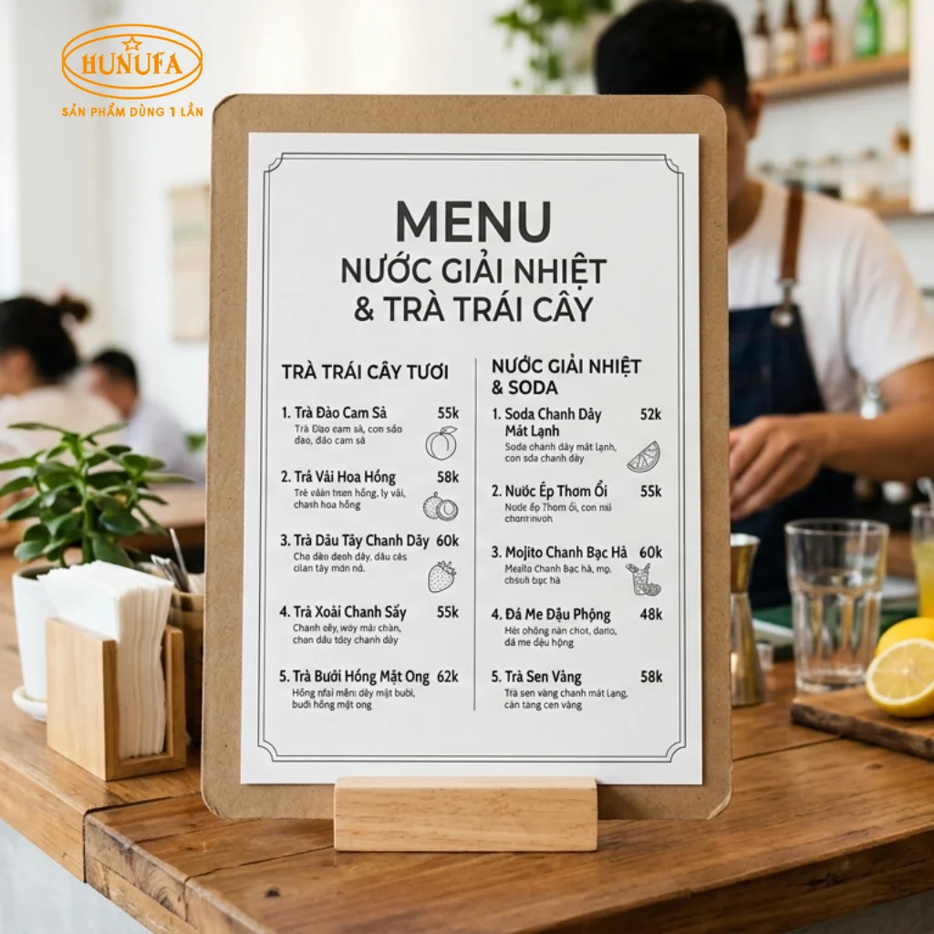 12+ Mẫu menu đồ uống quán cafe đẹp, ấn tượng, thu hút khách hiệu quả