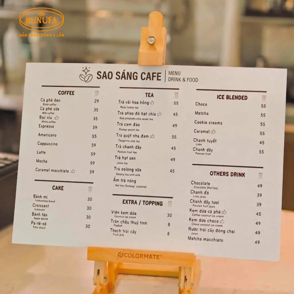 12+ Mẫu menu đồ uống quán cafe đẹp, ấn tượng, thu hút khách hiệu quả