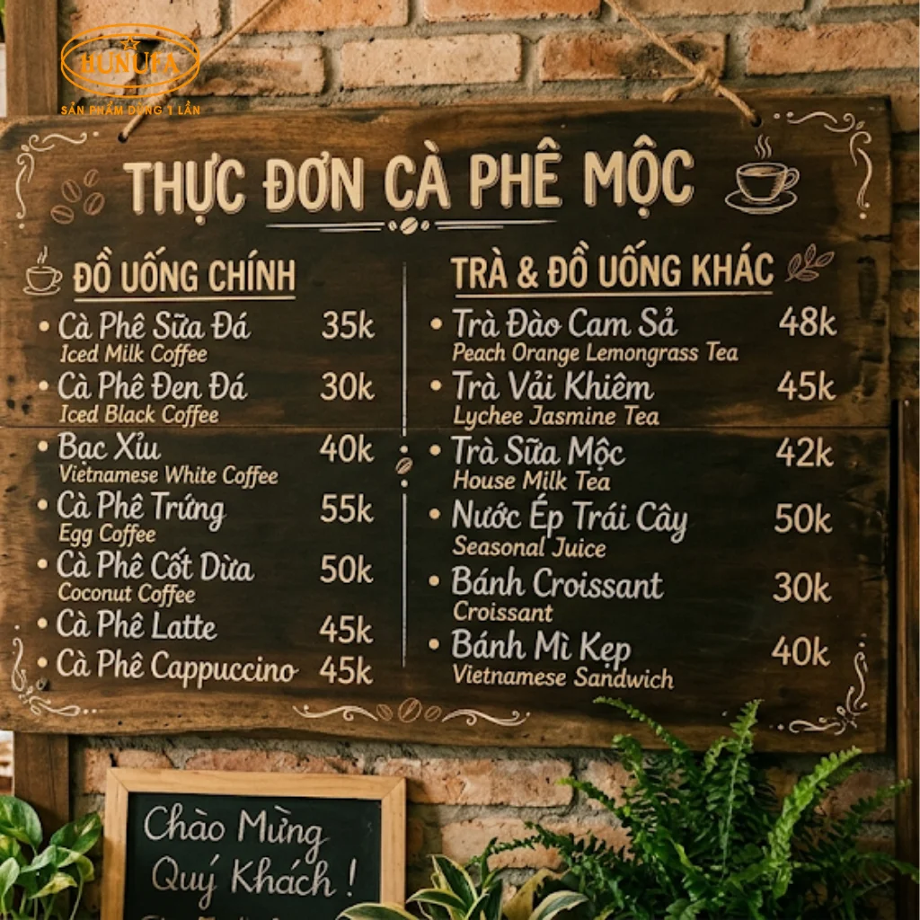 12+ Mẫu menu đồ uống quán cafe đẹp, ấn tượng, thu hút khách hiệu quả