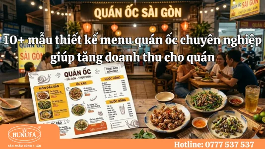 10+ mẫu thiết kế menu quán ốc chuyên nghiệp giúp tăng doanh thu cho quán