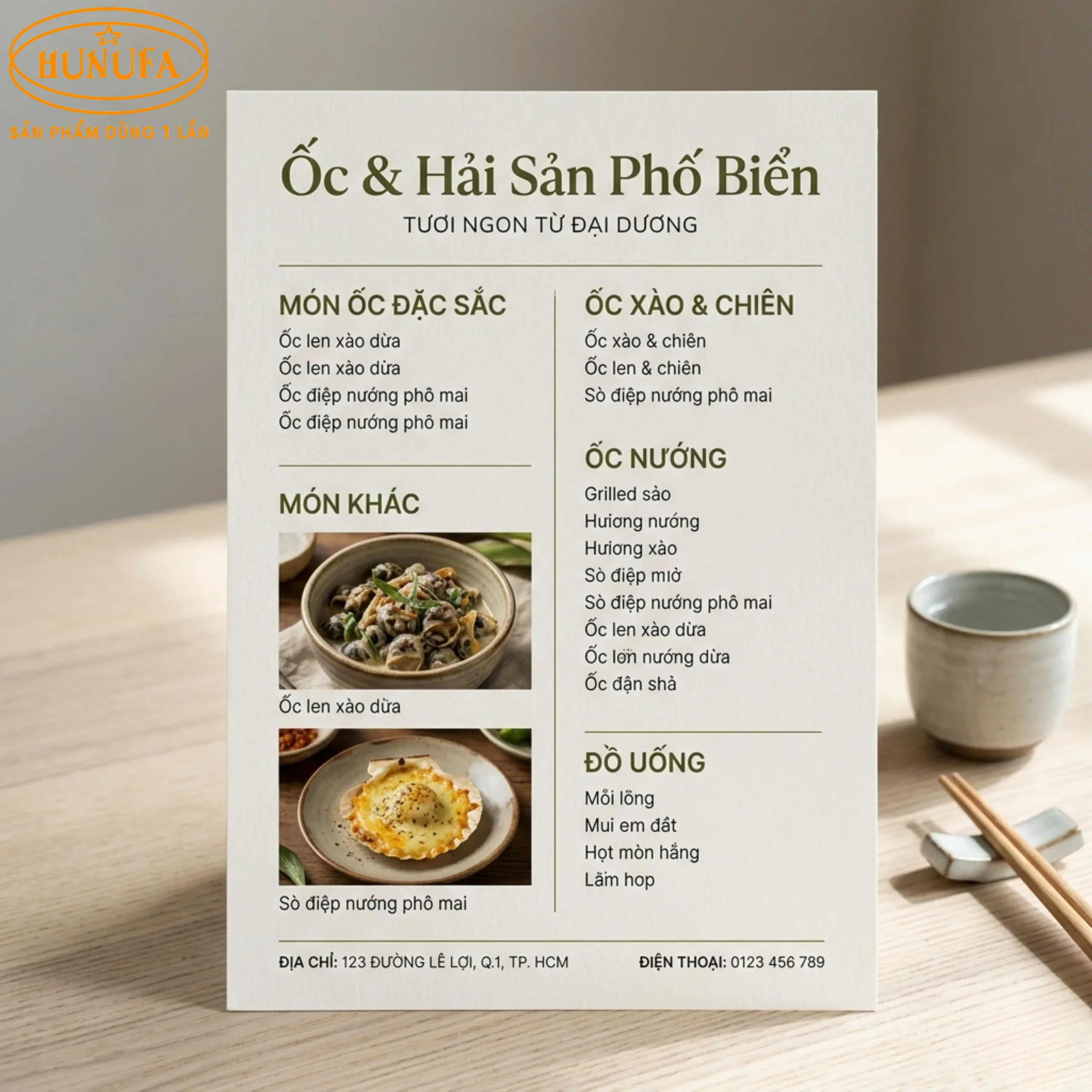 36+ Mẫu thiết kế menu quán ốc chuyên nghiệp giúp tăng doanh thu cho quán