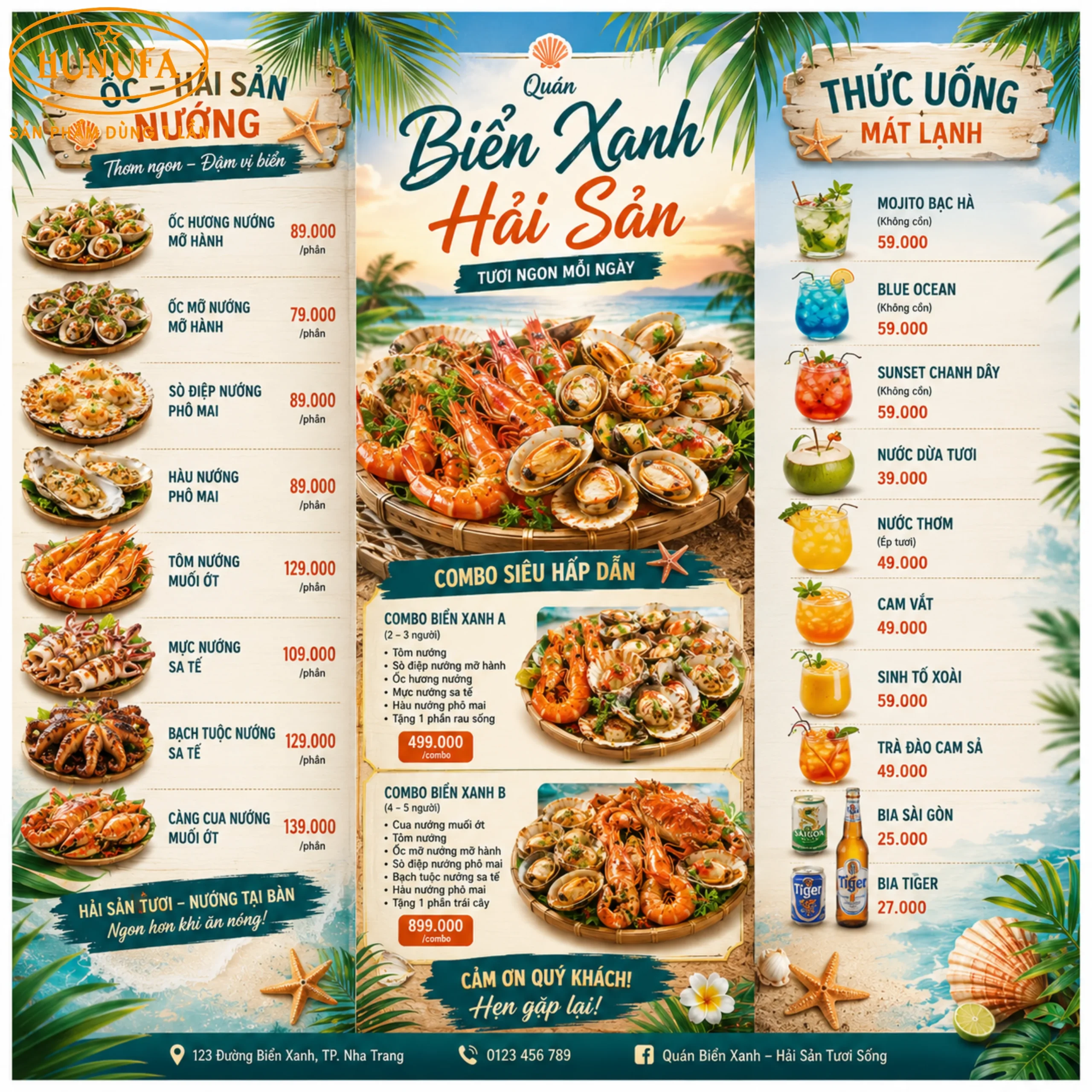 36+ Mẫu thiết kế menu quán ốc chuyên nghiệp giúp tăng doanh thu cho quán