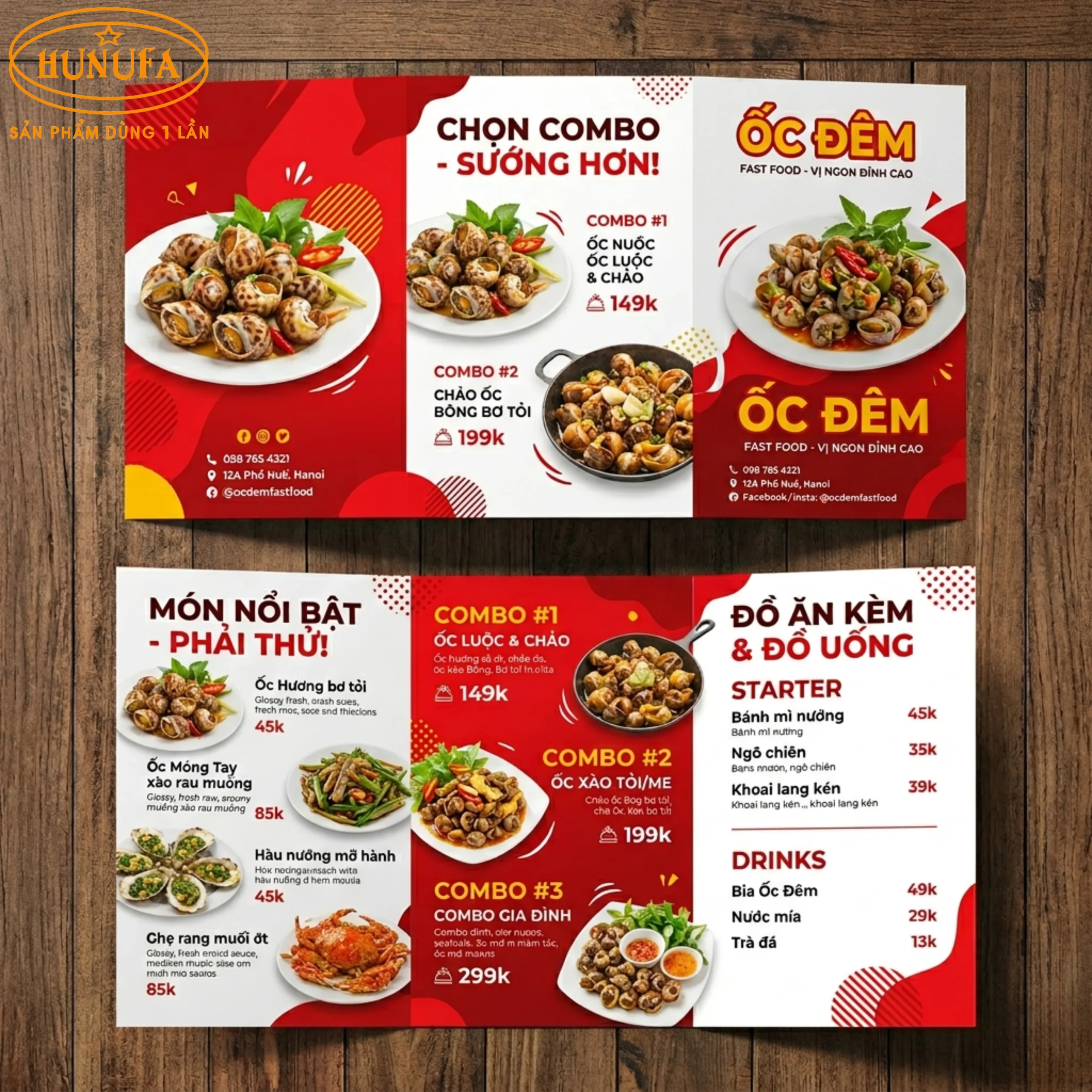 36+ Mẫu thiết kế menu quán ốc chuyên nghiệp giúp tăng doanh thu cho quán