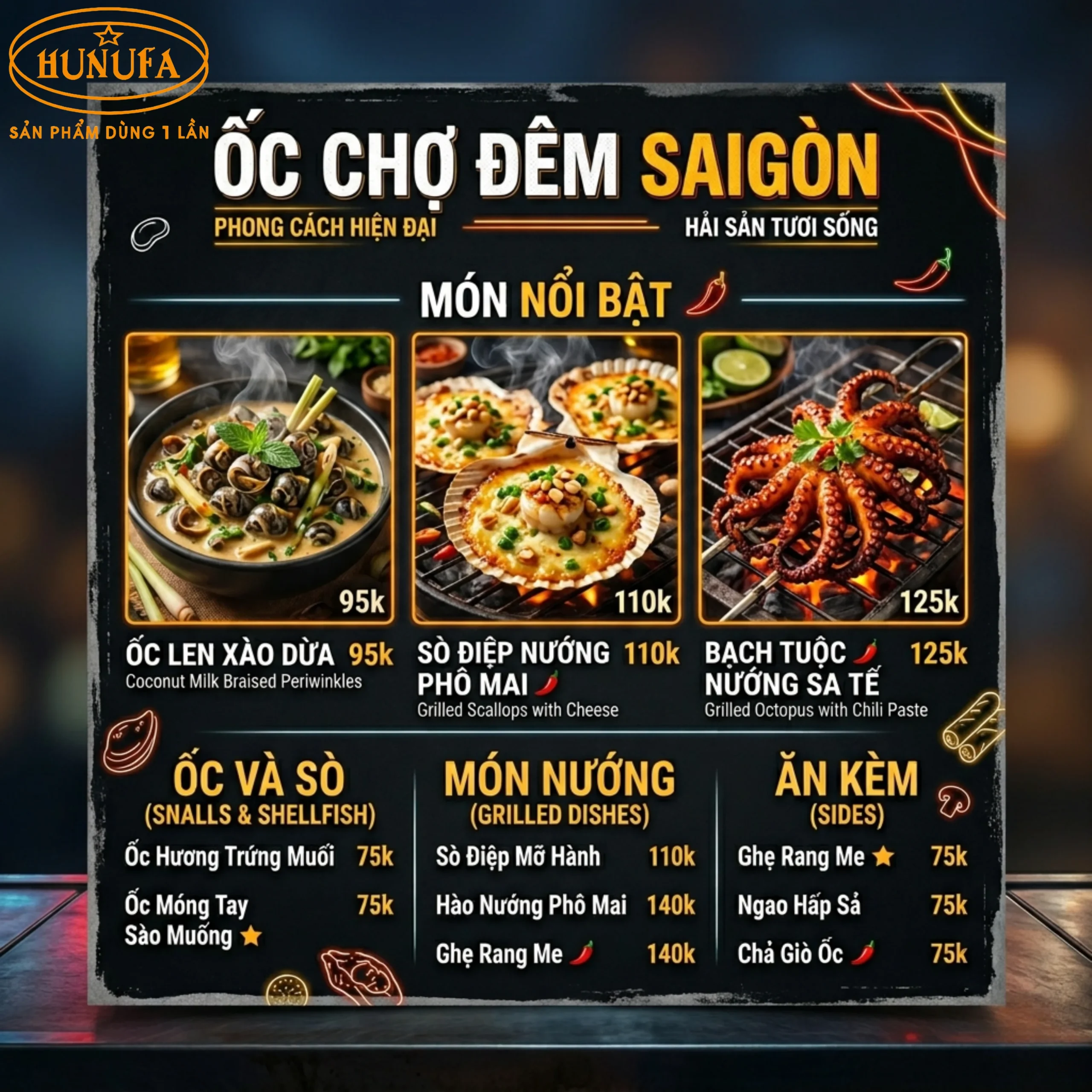 36+ Mẫu thiết kế menu quán ốc chuyên nghiệp giúp tăng doanh thu cho quán