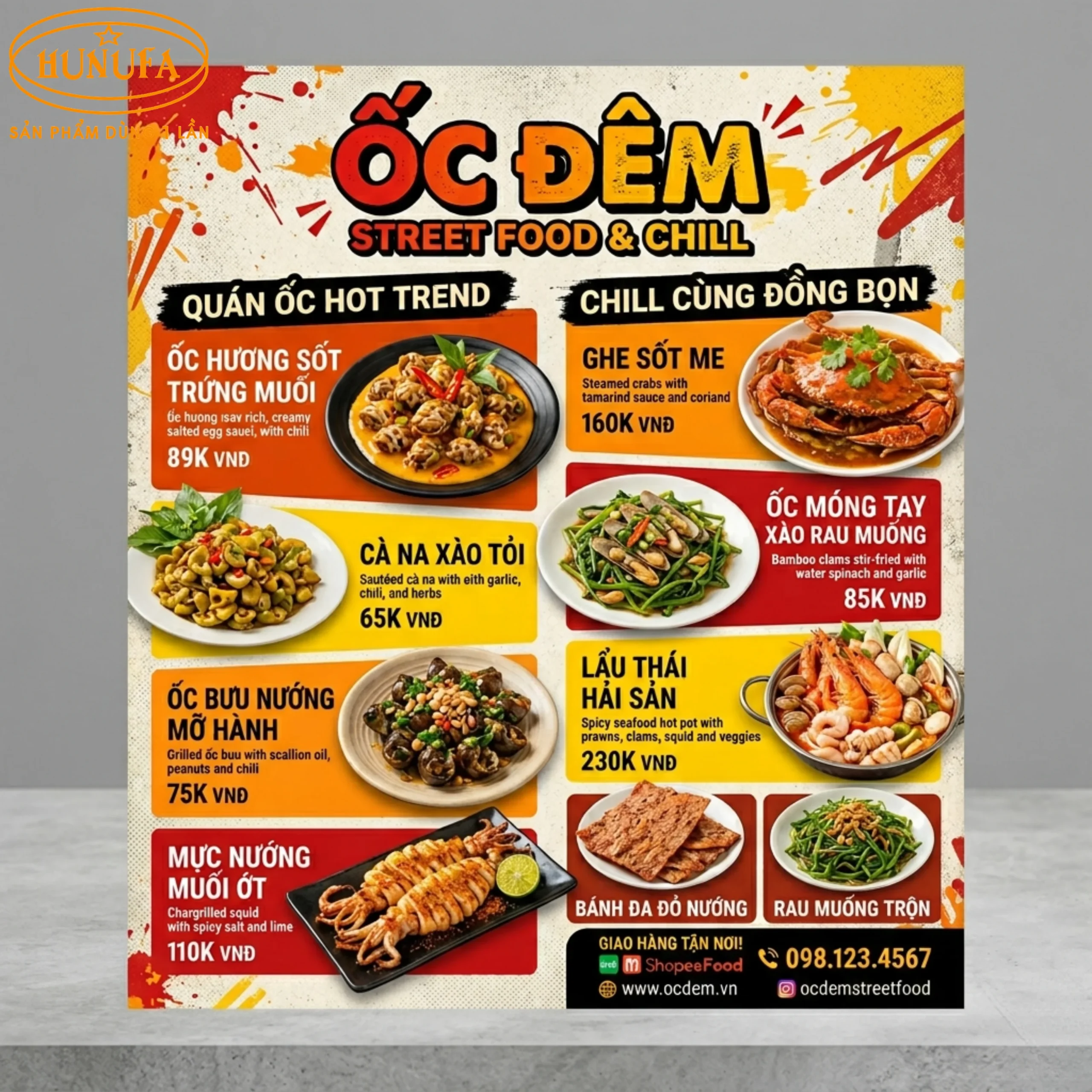 36+ Mẫu thiết kế menu quán ốc chuyên nghiệp giúp tăng doanh thu cho quán