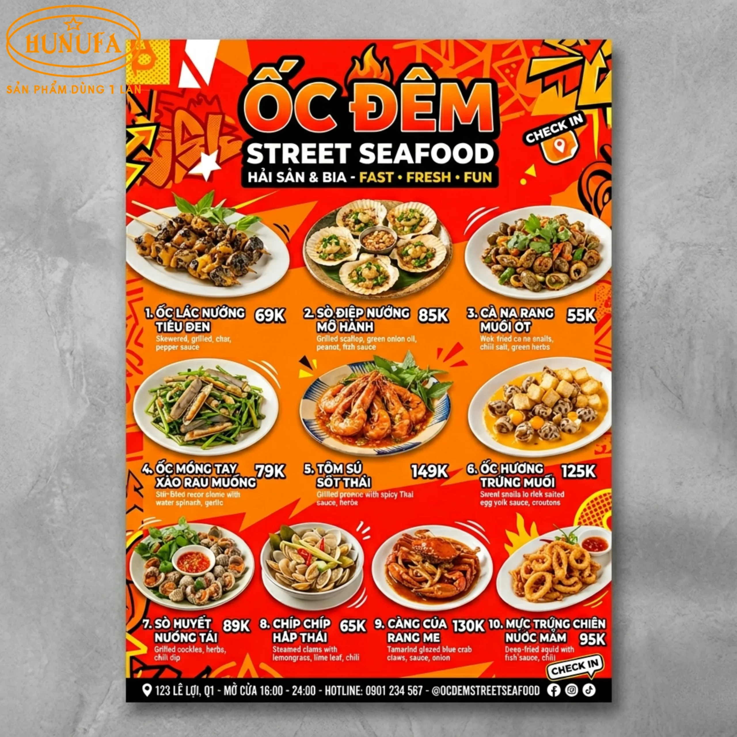 36+ Mẫu thiết kế menu quán ốc chuyên nghiệp giúp tăng doanh thu cho quán