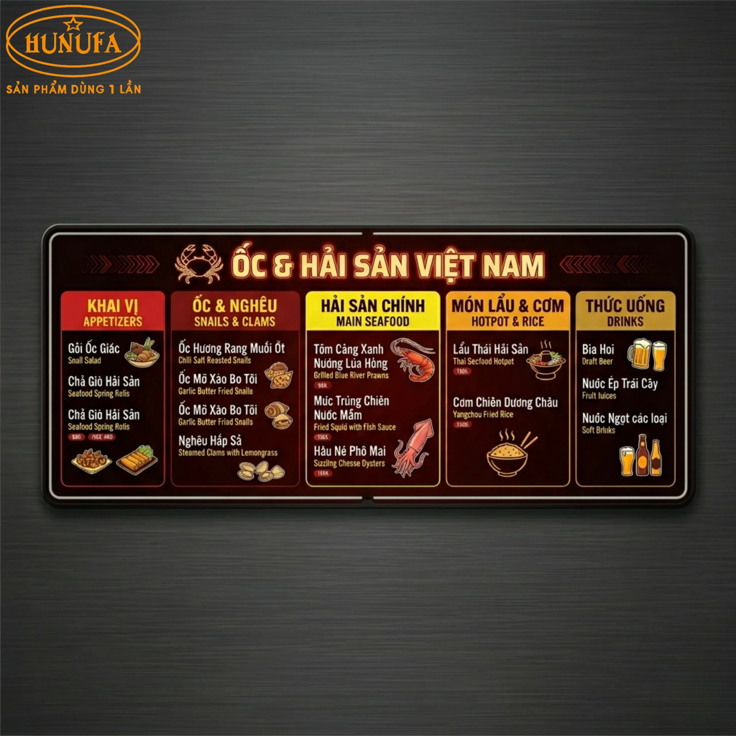 36+ Mẫu thiết kế menu quán ốc chuyên nghiệp giúp tăng doanh thu cho quán