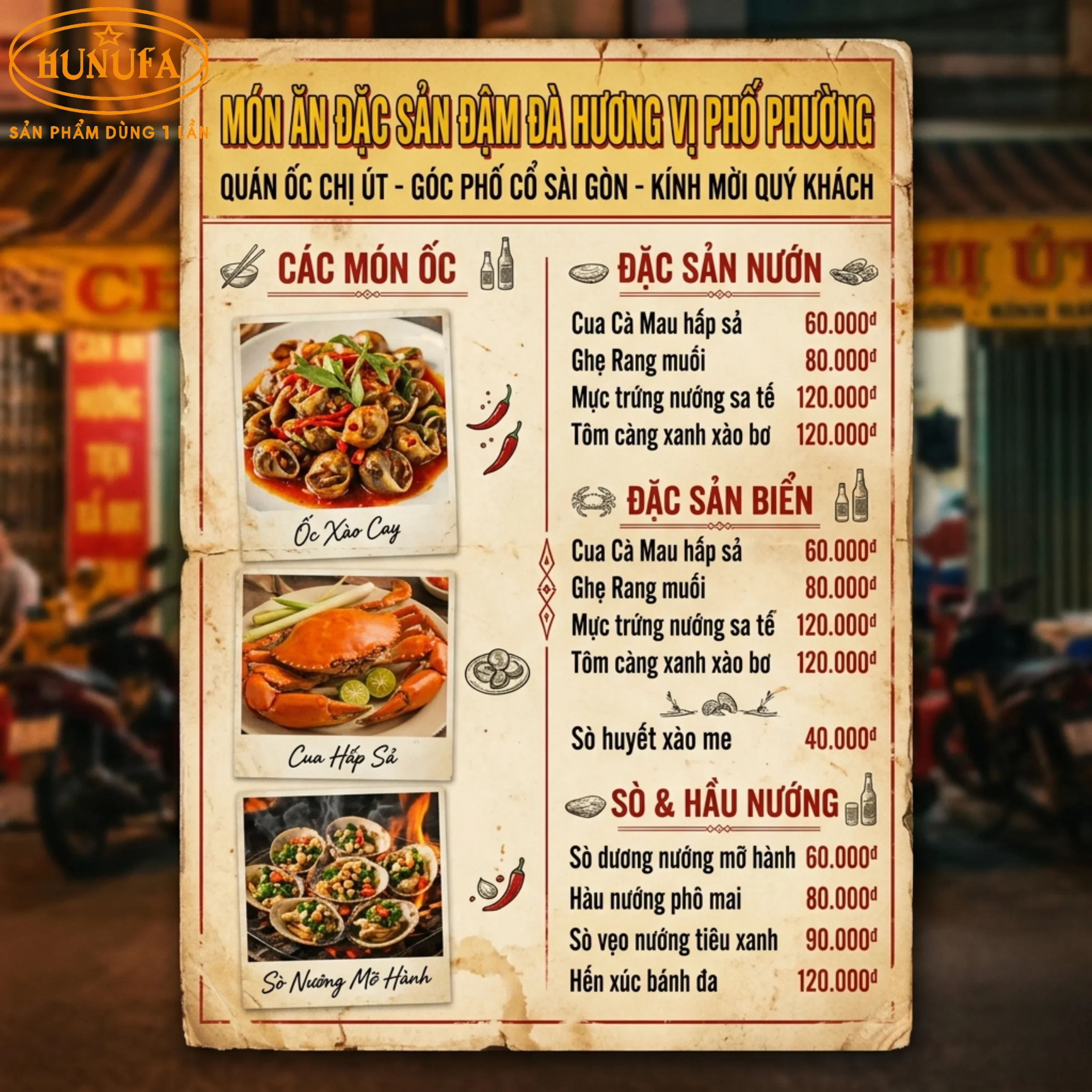 36+ Mẫu thiết kế menu quán ốc chuyên nghiệp giúp tăng doanh thu cho quán