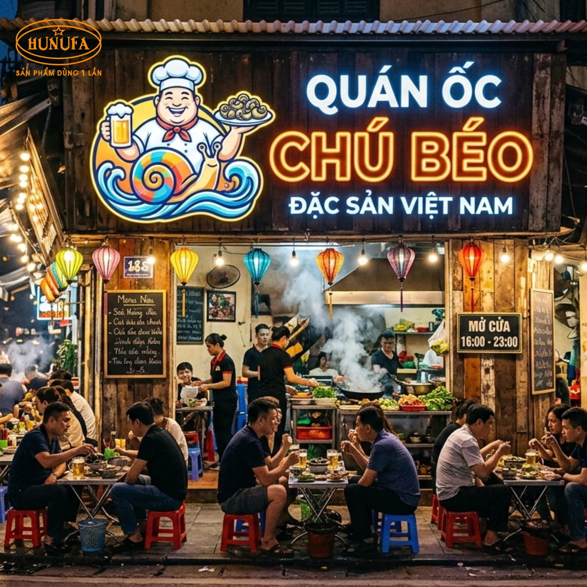 15+ Mẫu trang trí quán ốc vỉa hè đẹp, tiết kiệm chi phí