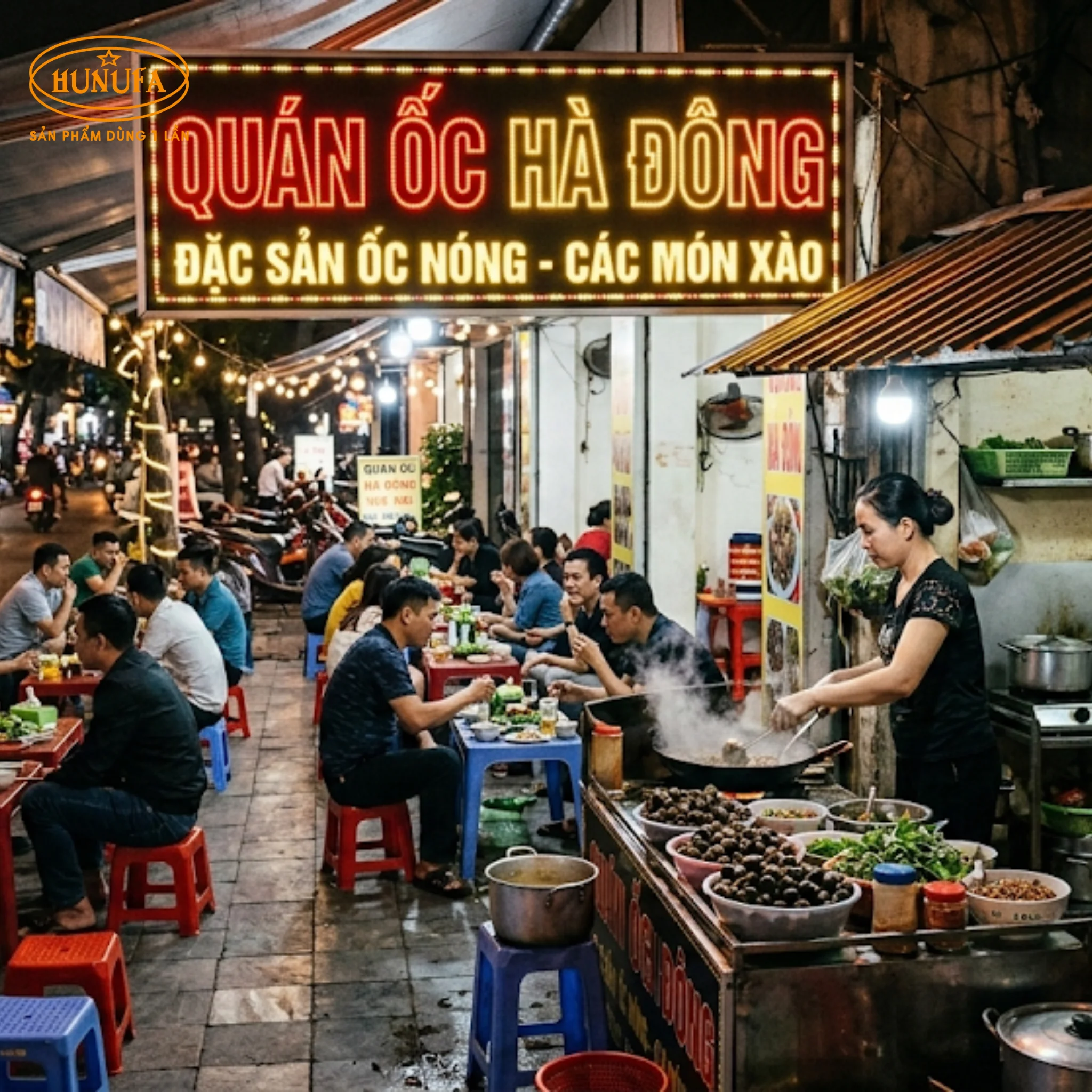 15+ Mẫu trang trí quán ốc vỉa hè đẹp, tiết kiệm chi phí