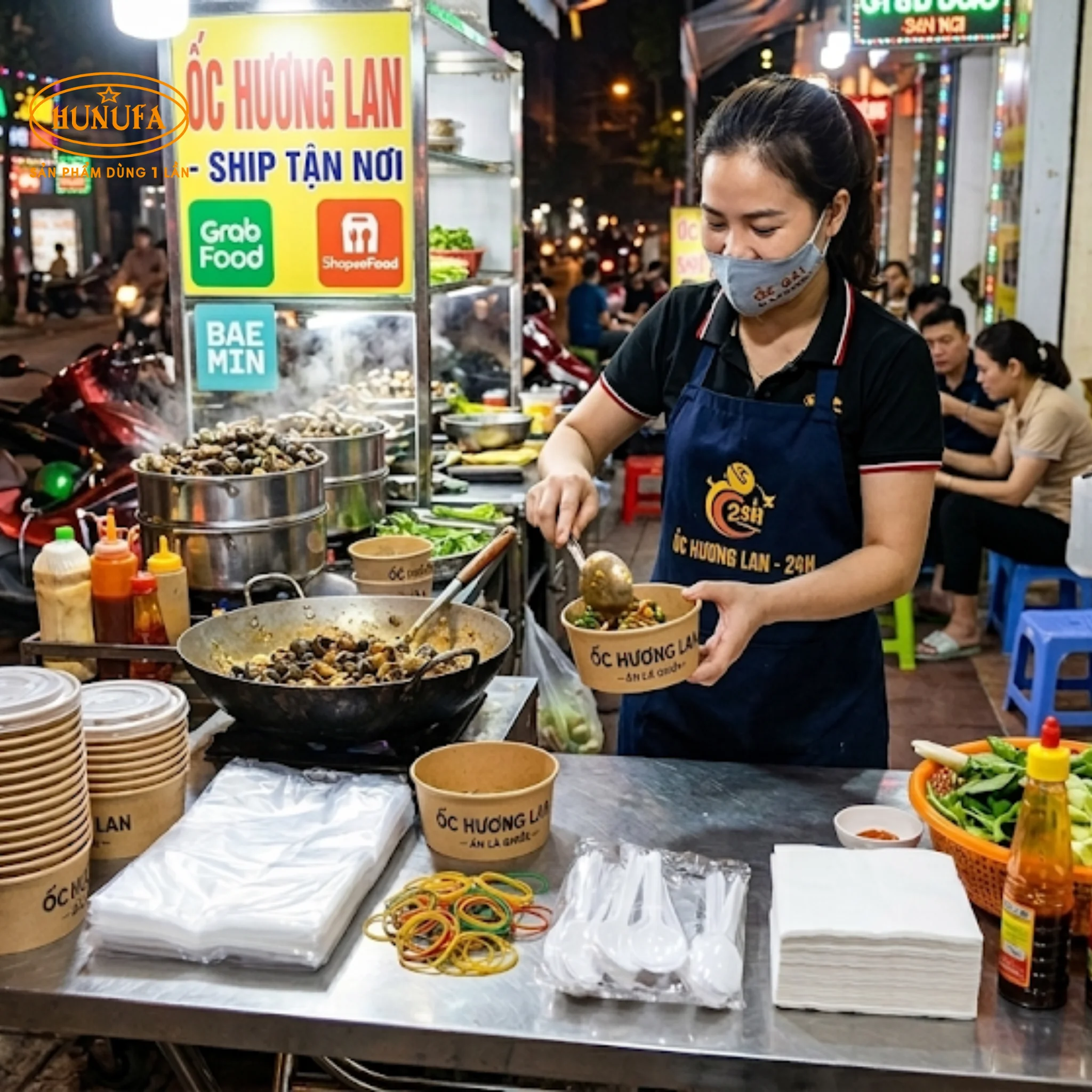 15+ Mẫu trang trí quán ốc vỉa hè đẹp, tiết kiệm chi phí