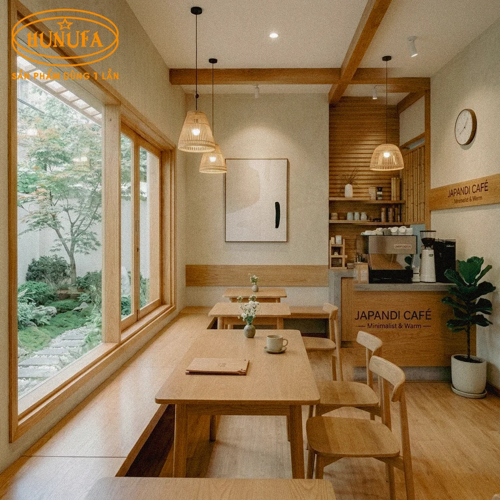 trang trí quán phong cách Nhật