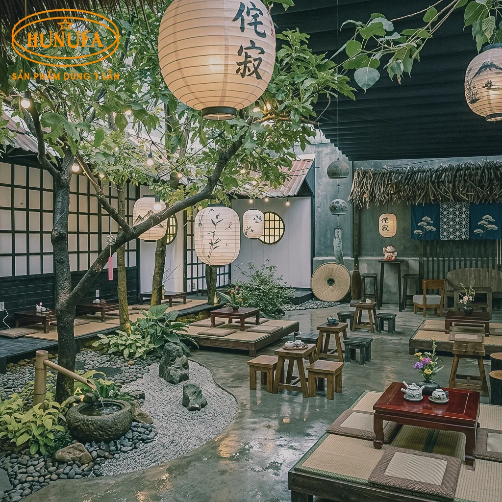 trang trí quán phong cách Nhật