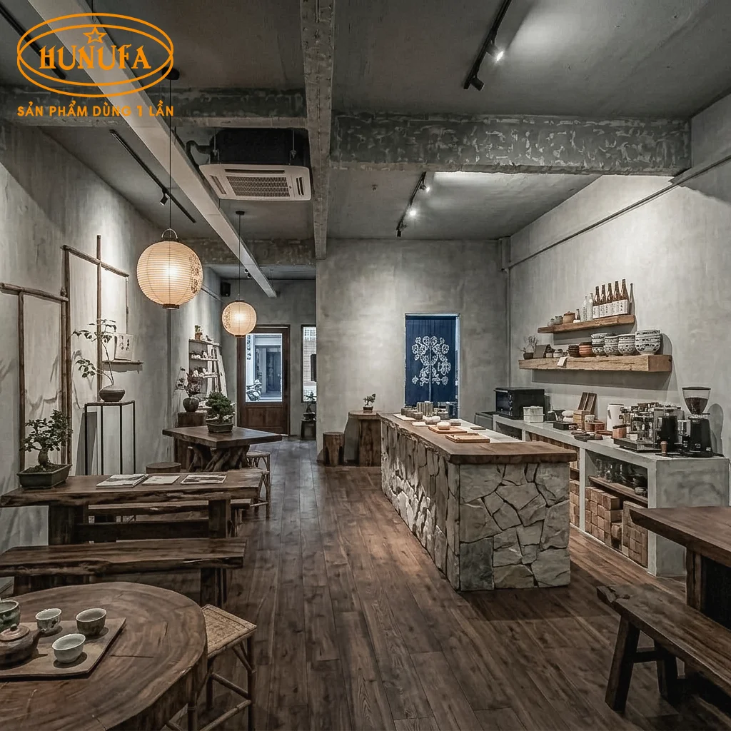 trang trí quán phong cách Nhật