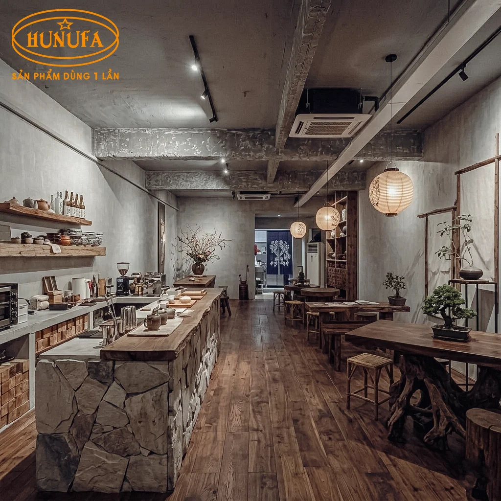 trang trí quán phong cách Nhật