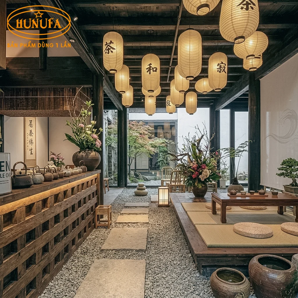 trang trí quán phong cách Nhật