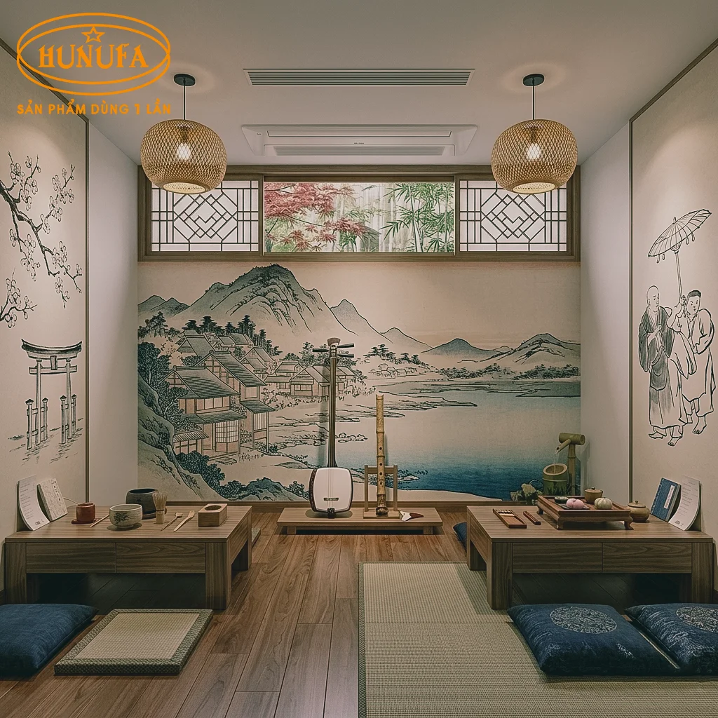 trang trí quán phong cách Nhật