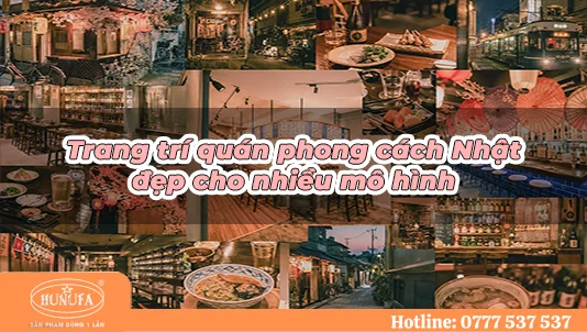 trang trí quán phong cách Nhật