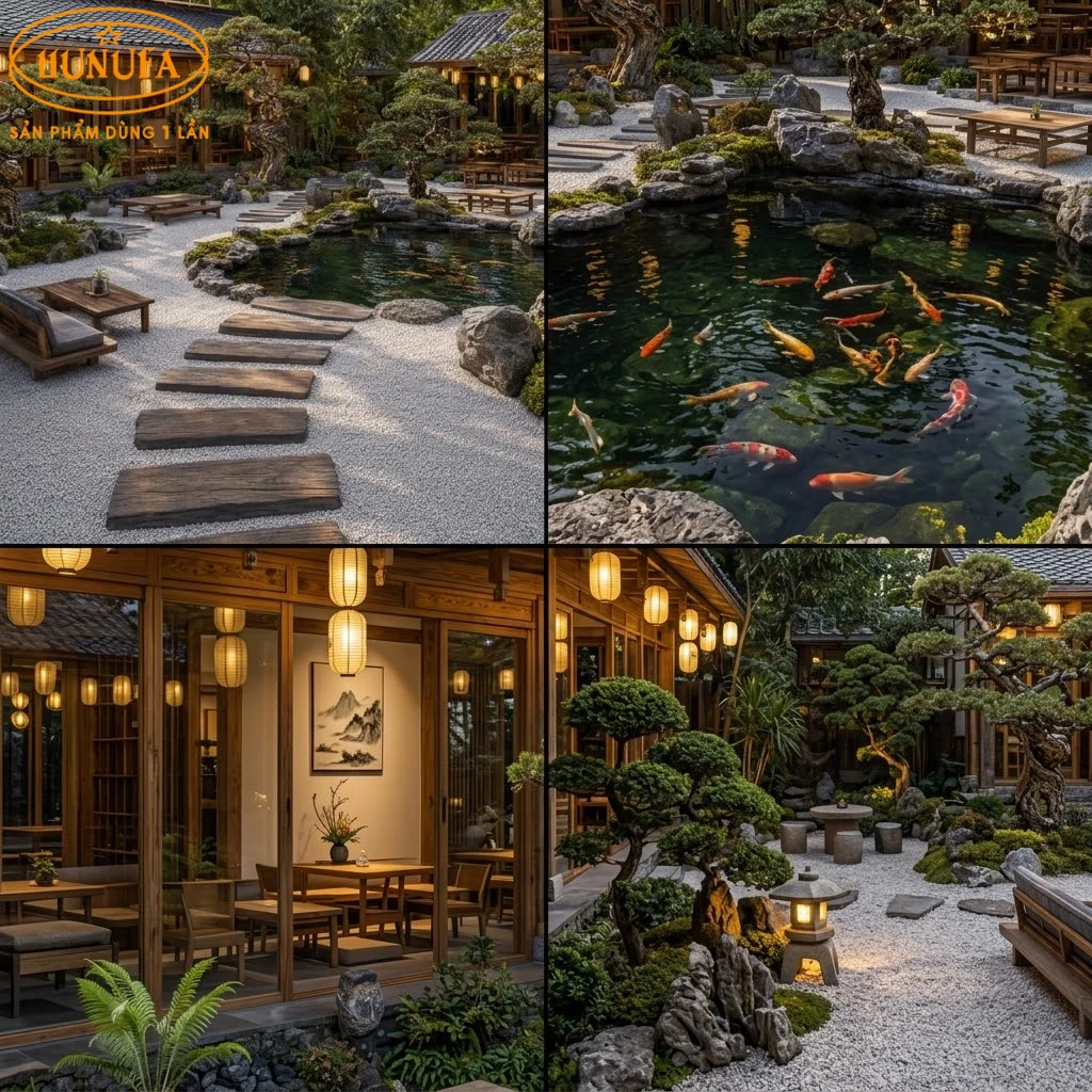 Mẫu thiết kế trang trí quán cà phê sân vườn đẹp, ấn tượng