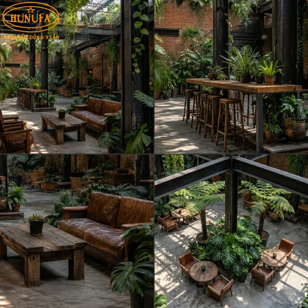 Mẫu thiết kế trang trí quán cà phê sân vườn đẹp, ấn tượng