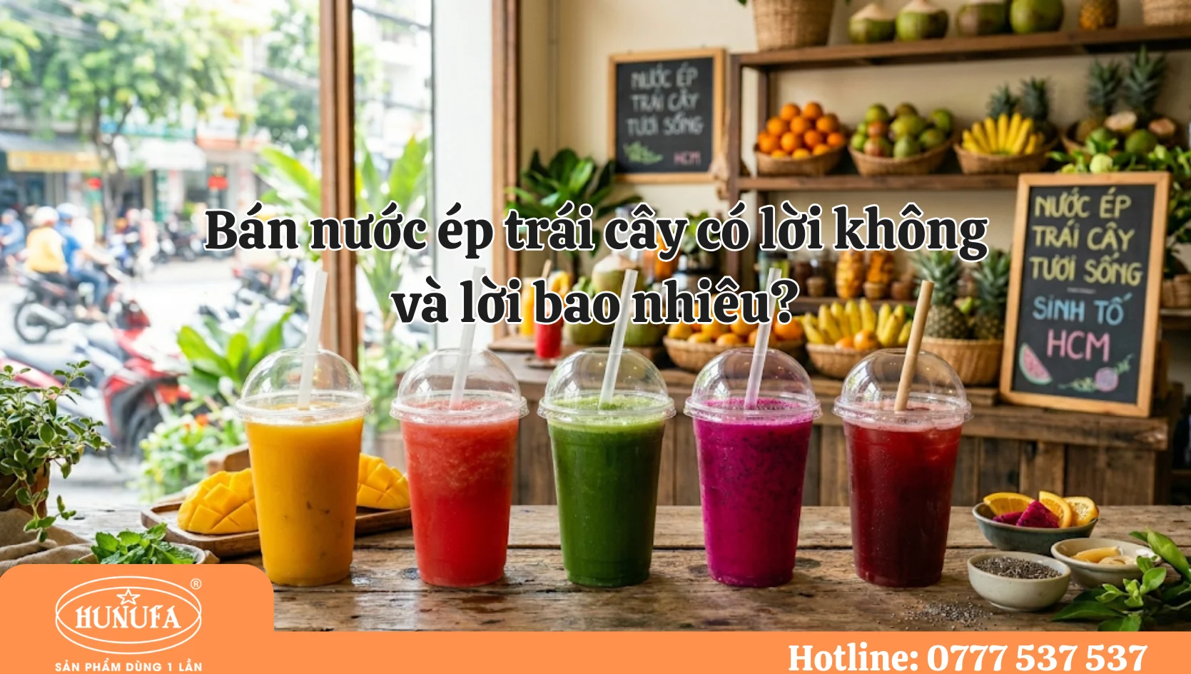 Bán nước ép trái cây có lời không? Lời bao nhiêu?