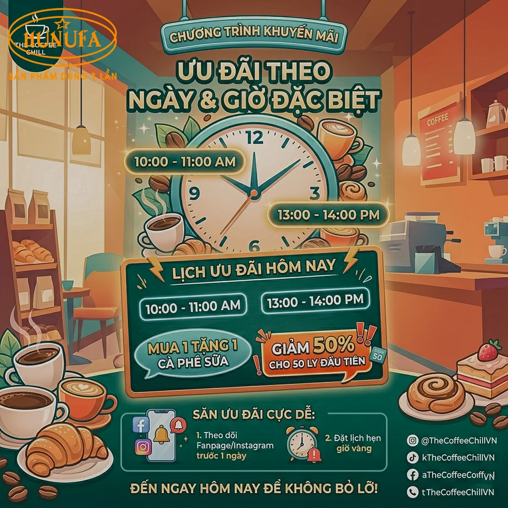 chương trình khuyến mãi quán cafe