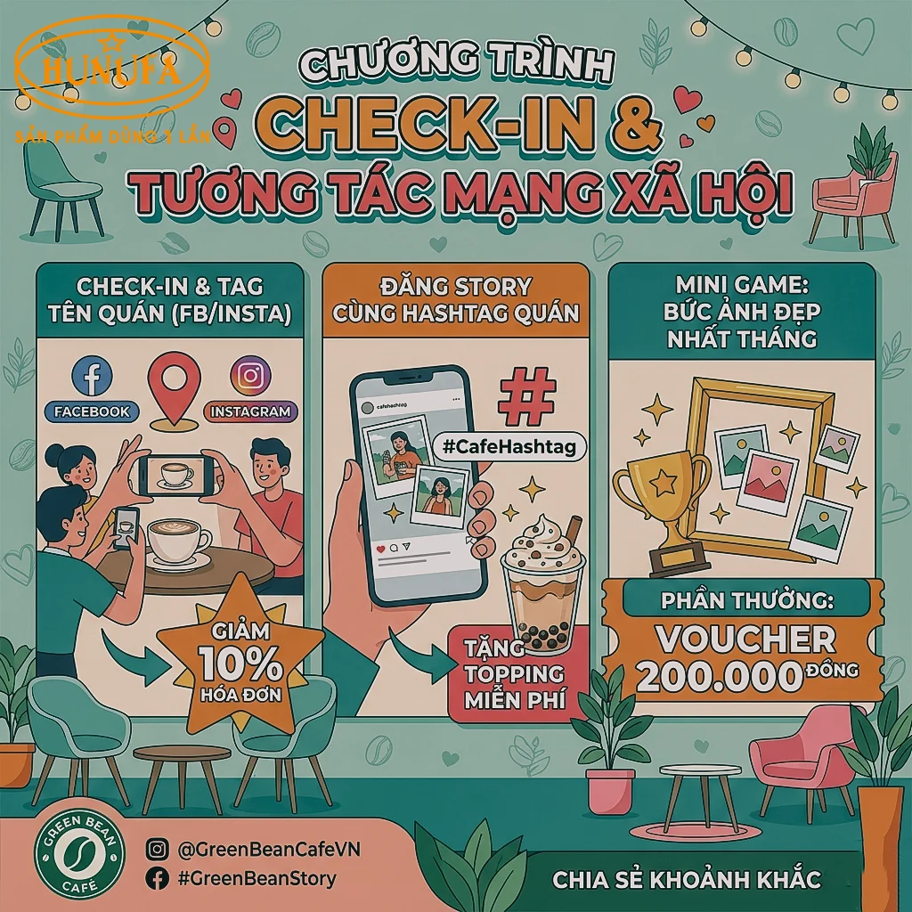 chương trình khuyến mãi quán cafe