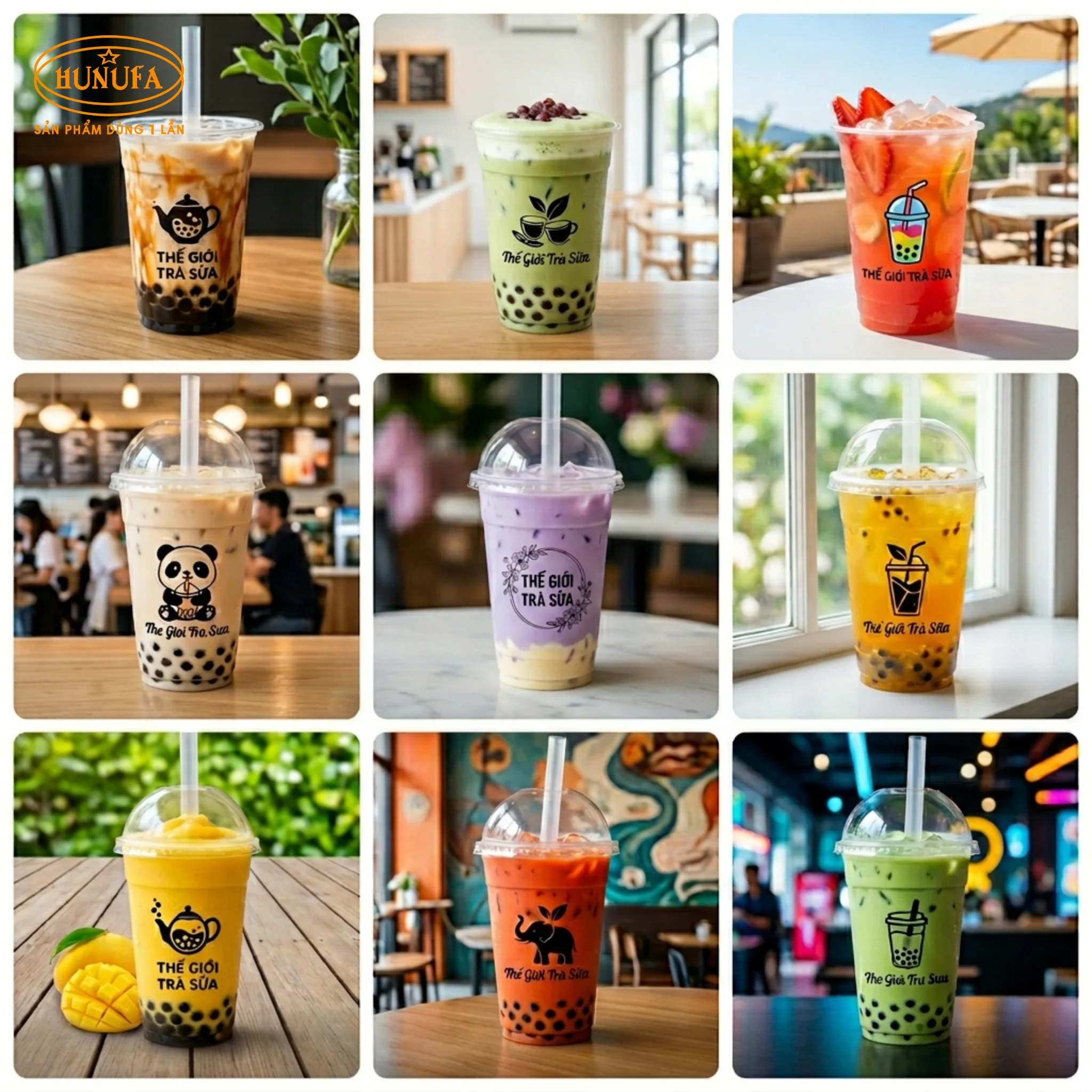 99+ Mẫu ly nhựa thế giới trà sữa đẹp, thiết kế logo hot trend, hút khách
