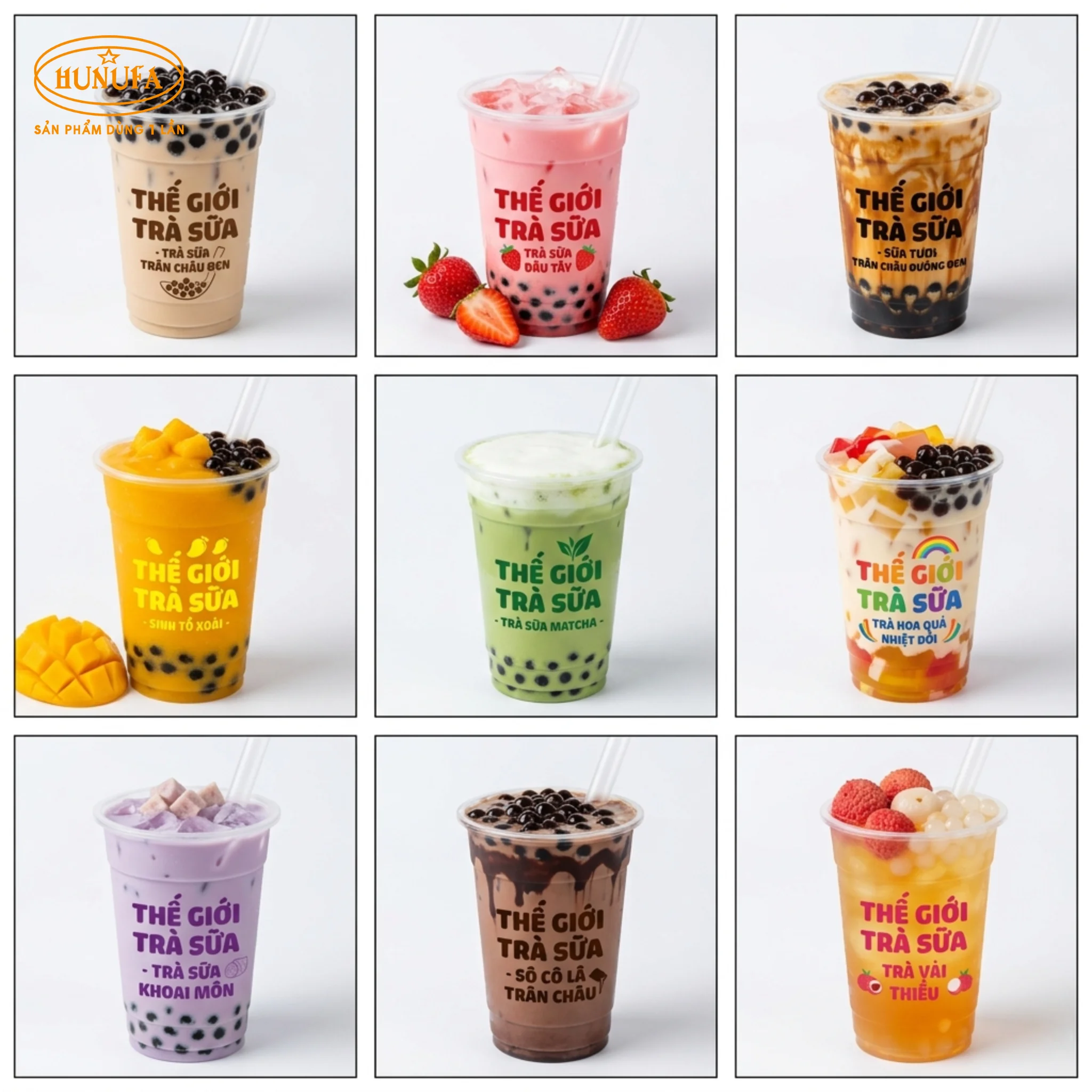 99+ Mẫu ly nhựa thế giới trà sữa đẹp, thiết kế logo hot trend, hút khách