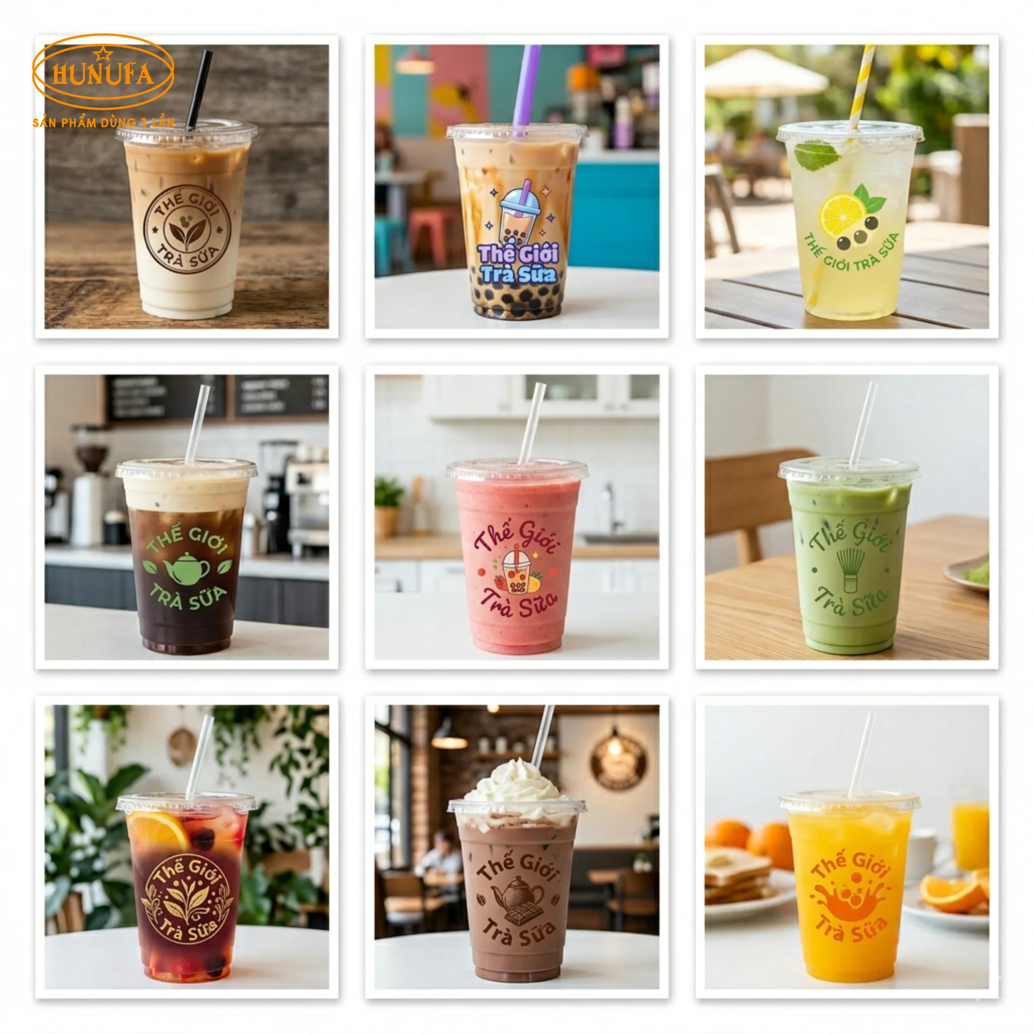 99+ Mẫu ly nhựa thế giới trà sữa đẹp, thiết kế logo hot trend, hút khách