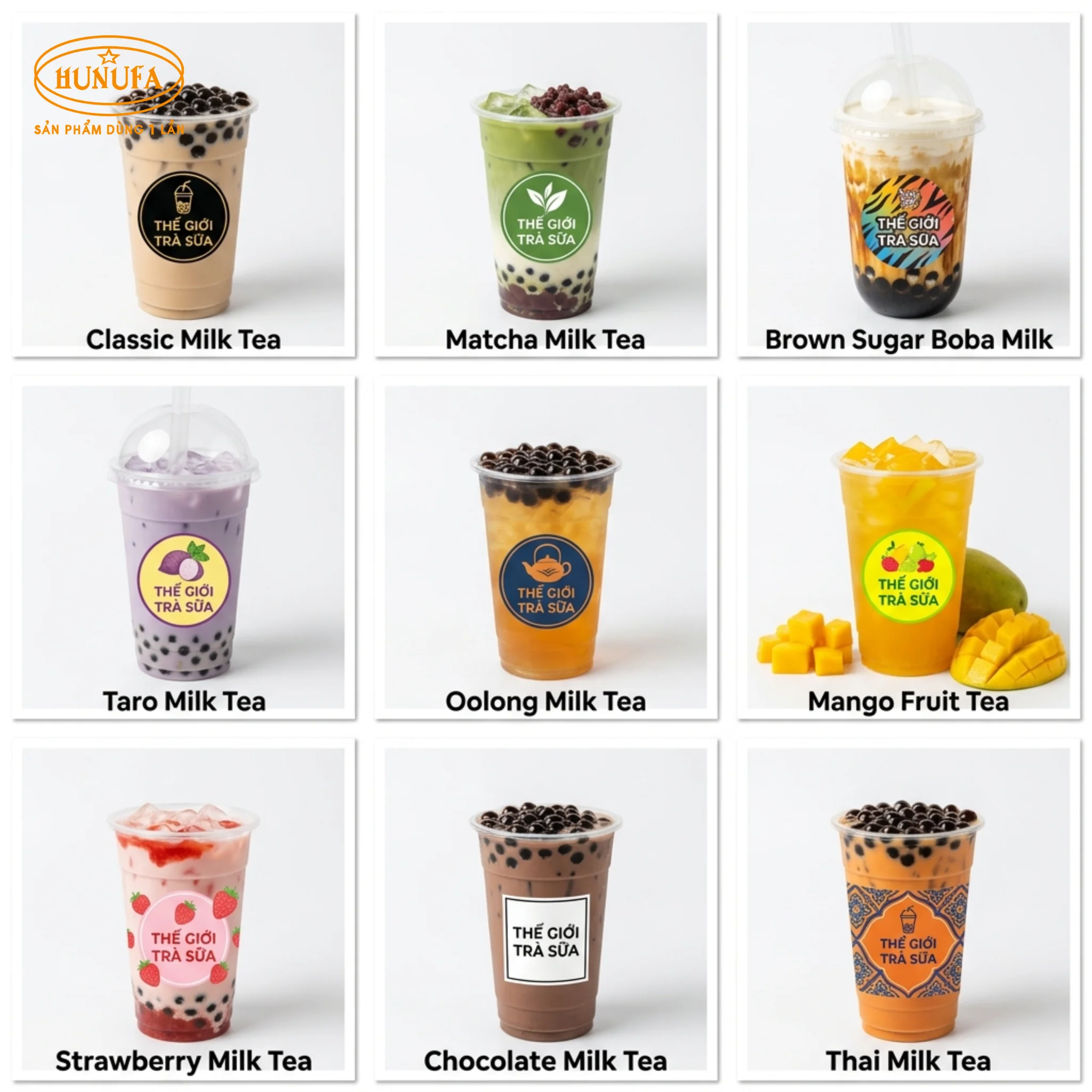 99+ Mẫu ly nhựa thế giới trà sữa đẹp, thiết kế logo hot trend, hút khách