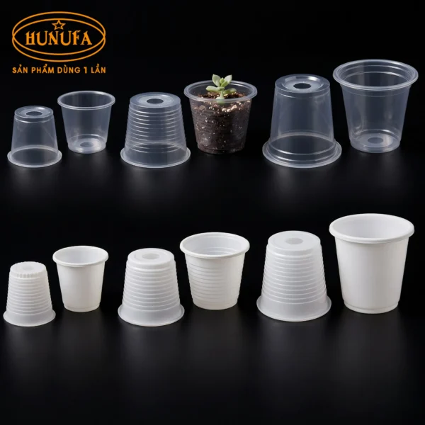 Ly Nhựa Trồng Cây - Ươm Cây (Nhiều Kích Thước, Có Lỗ Thoát Nước)